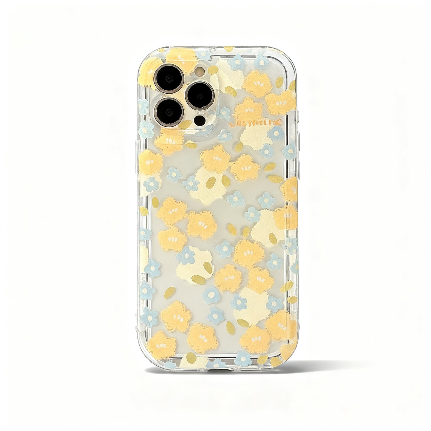 Cute Floral Rabbit Soft Phone Case for iPhone