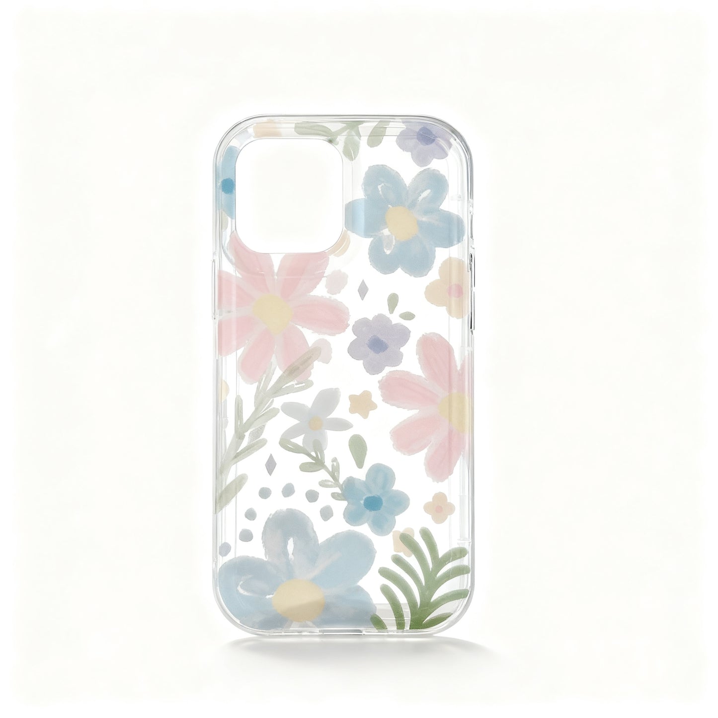 Cute Floral Rabbit Soft Phone Case for iPhone