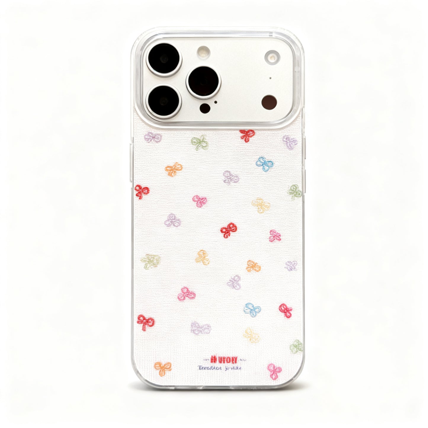 Colorful Butterfly Bow Soft Shockproof Phone Case for iPhone