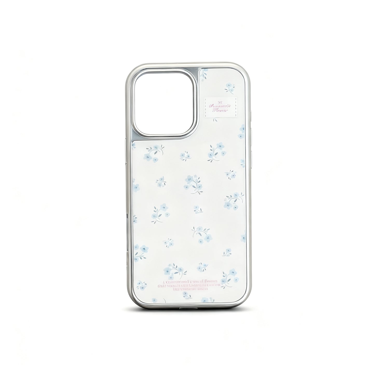 Blue Floral Stand Phone Case for iPhone