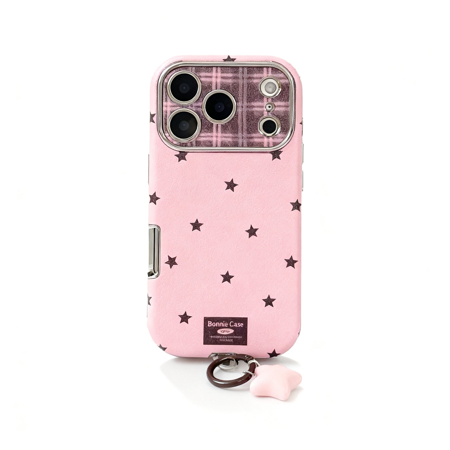 Vintage Leather Star Charm Phone Case for iPhone