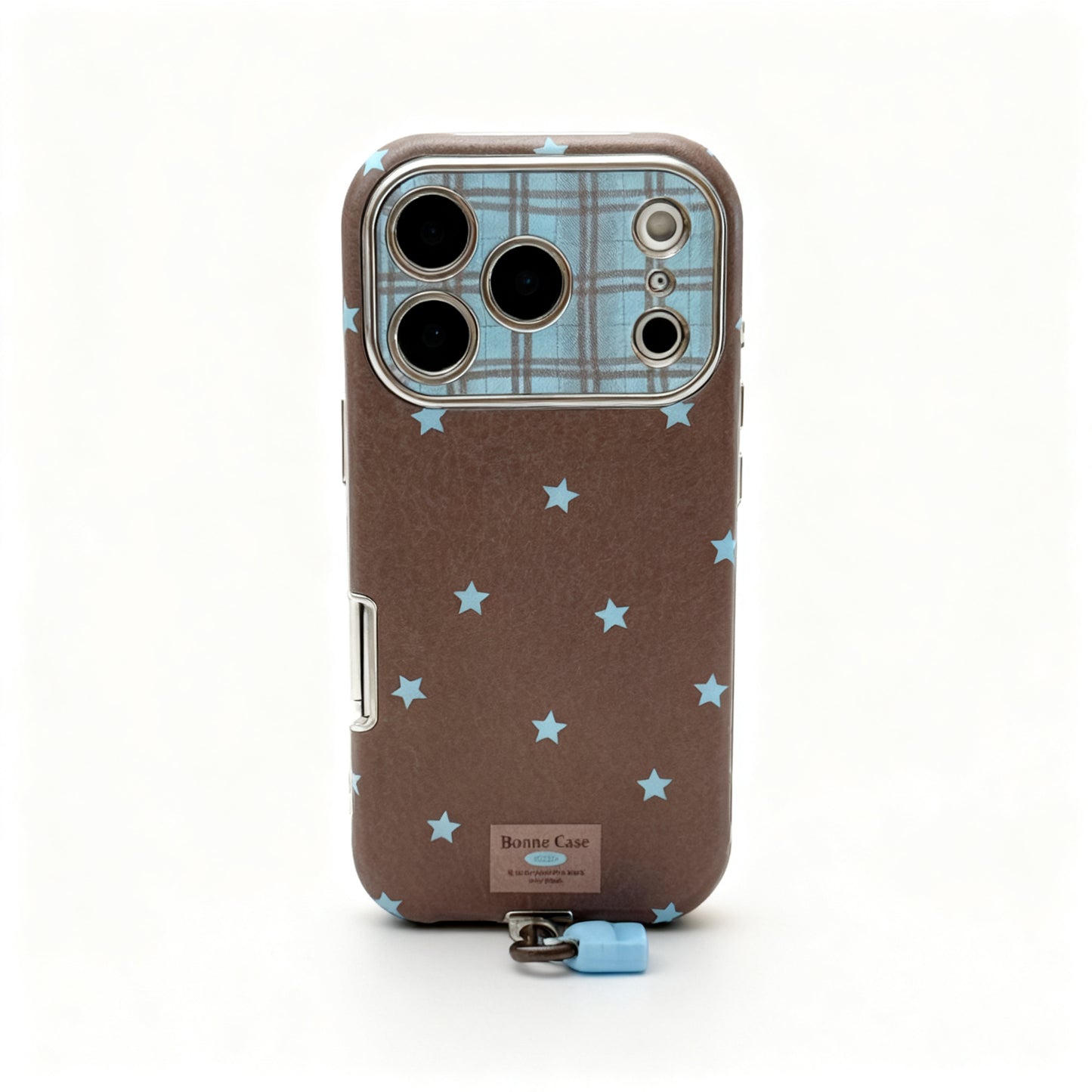 Vintage Leather Star Charm Phone Case for iPhone