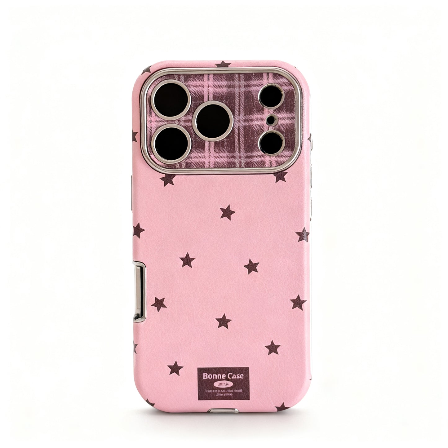 Vintage Leather Star Charm Phone Case for iPhone