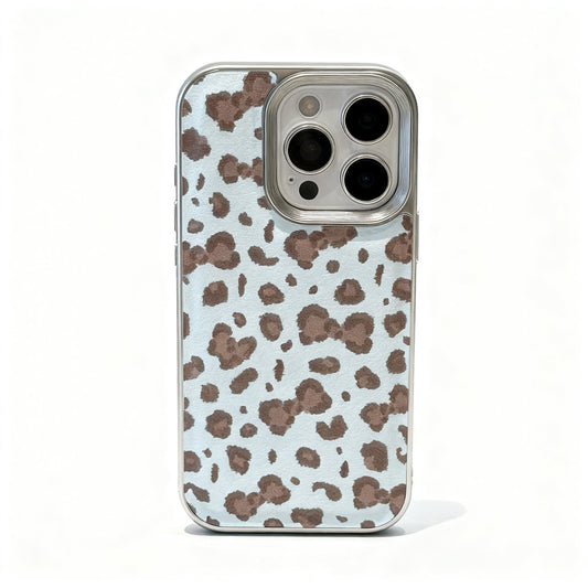 Vintage Leopard Print Bow Phone Case for iPhone