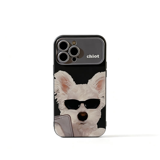 Cool Dog Sunglasses Print Soft Phone Case for iPhone