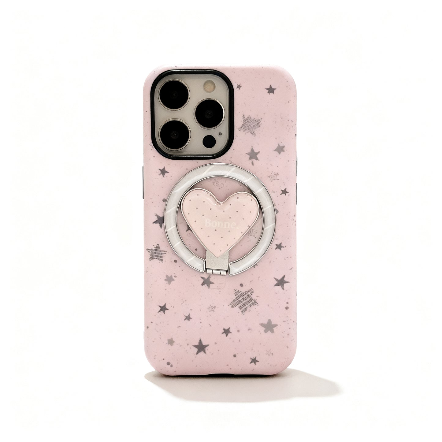 Black Ink Splatter Star Design Soft Phone Case for iPhone