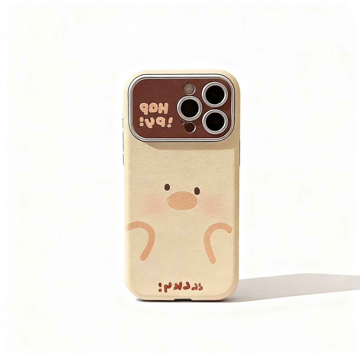 Cute Pink Pig and Duck Shockproof Phone Case for iPhone