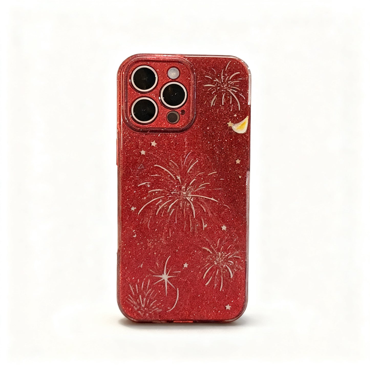 Celebratory Fiery Sparkle Soft Phone Case for iPhone