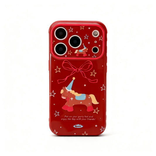 Red Butterfly Bow Cute Phone Case for iPhone