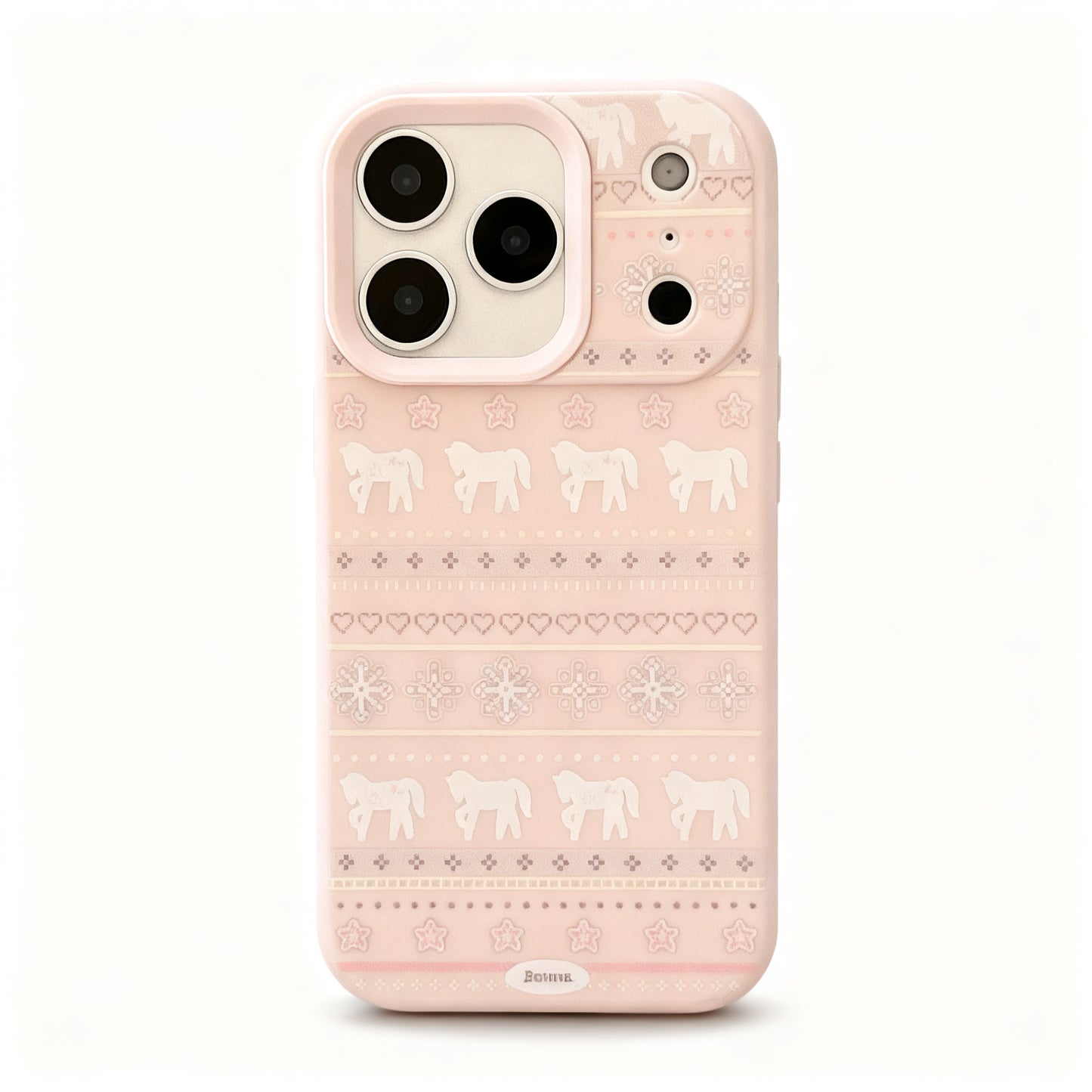 Vintage Style Horse Print Matte Phone Case for iPhone