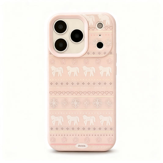 Vintage Style Horse Print Matte Phone Case for iPhone