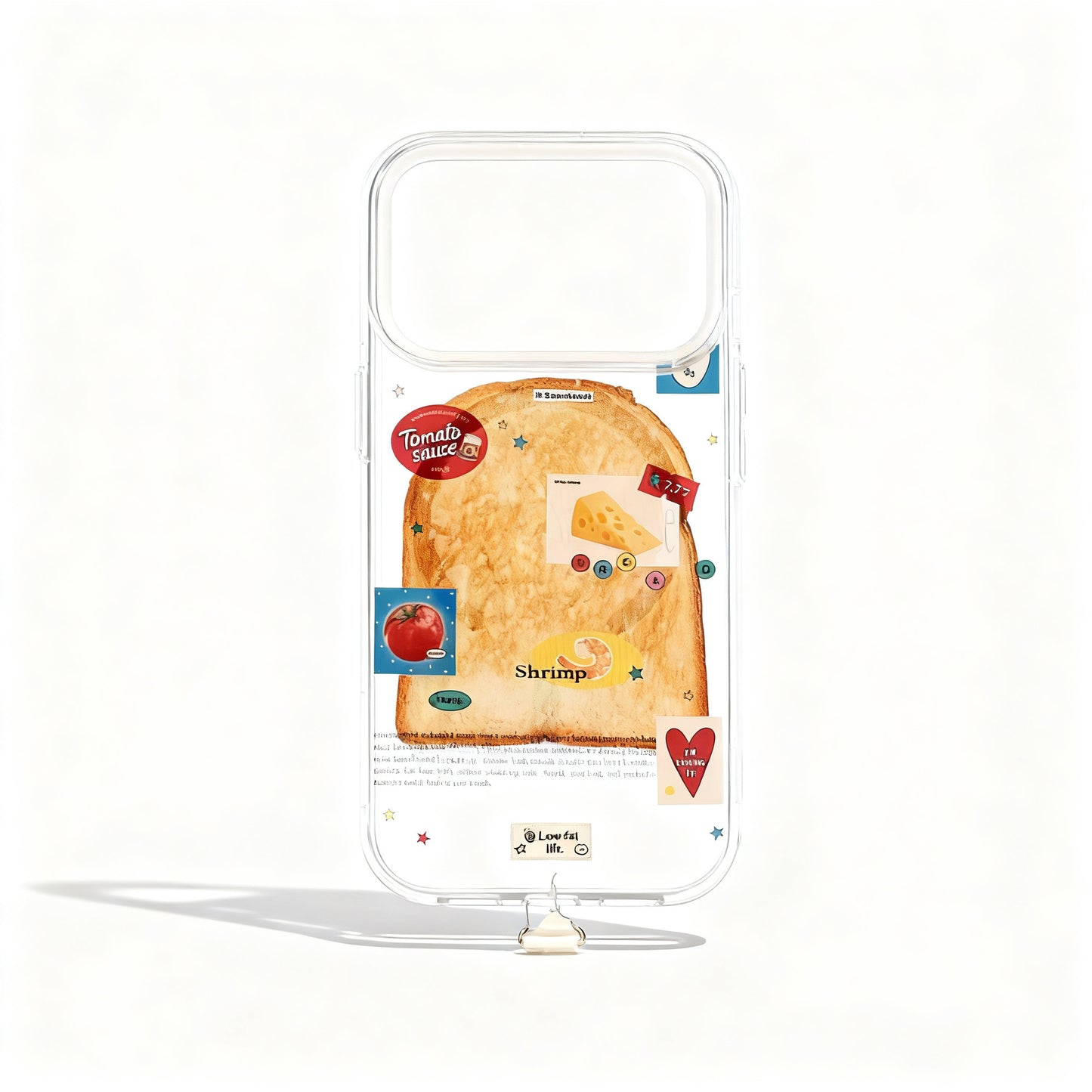 Cute Toast and Egg Heart Magnetic Phone Case for iPhone