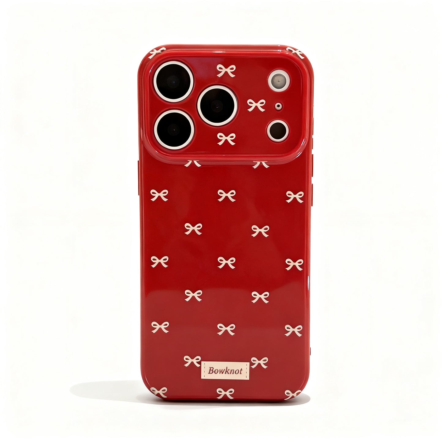 Red Butterfly Bow Soft Phone Case for iPhone