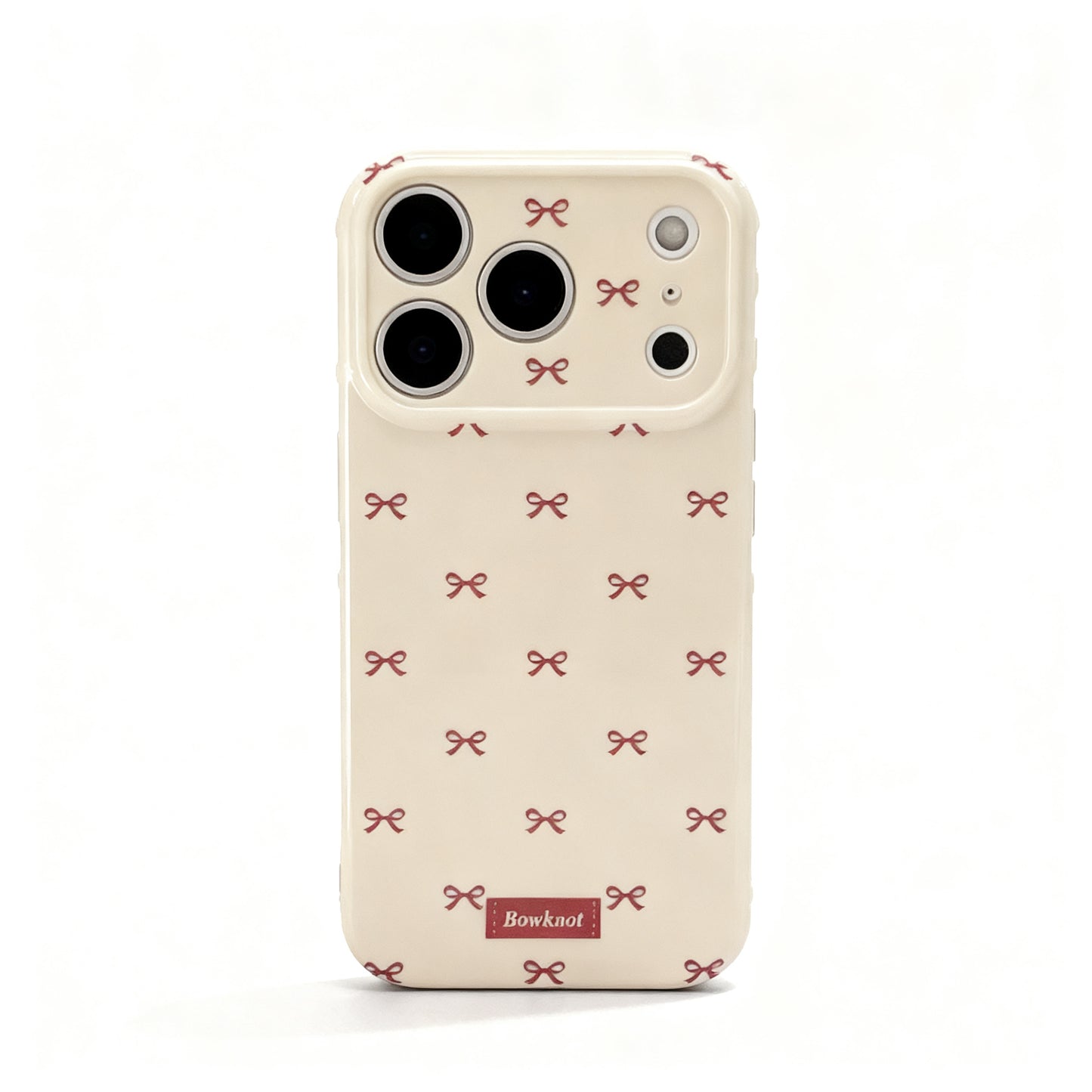 Red Butterfly Bow Soft Phone Case for iPhone