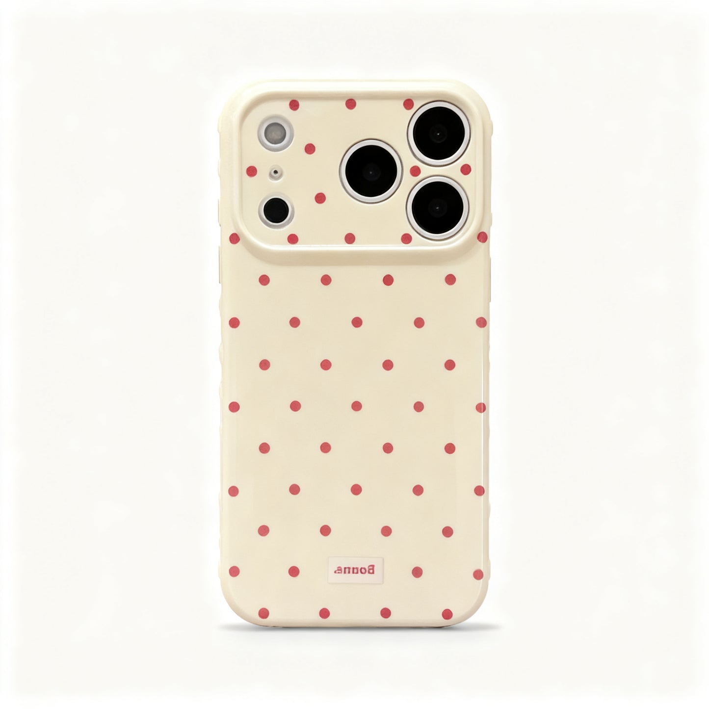 Red Polka Dot Soft Phone Case for iPhone