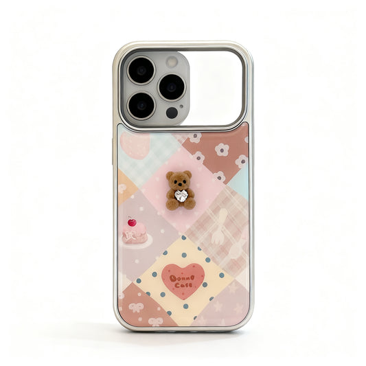 Spring Floral Patchwork Soft Phone Case for iPhone