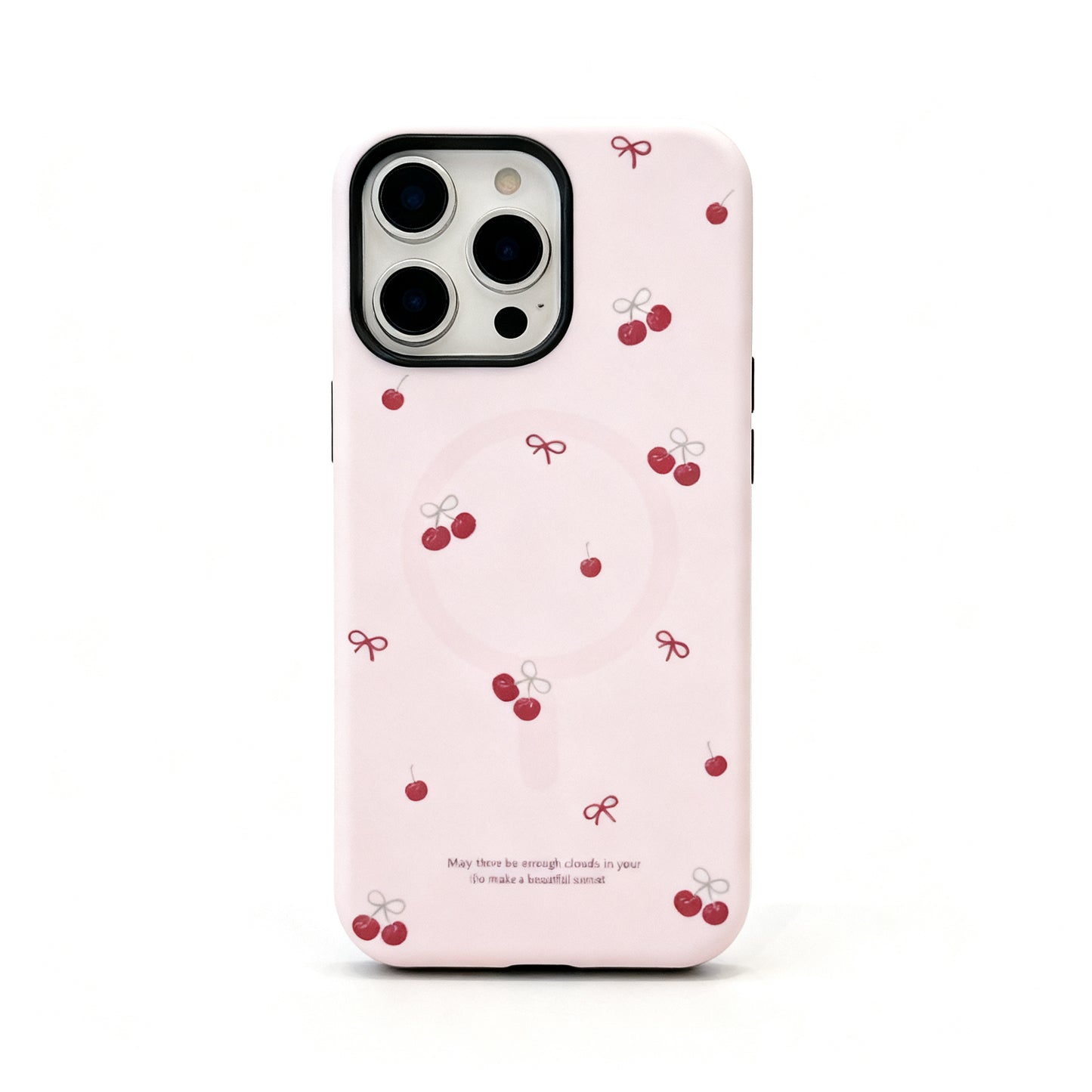 Cute Cherry Magnetic Stand Phone Case for iPhone