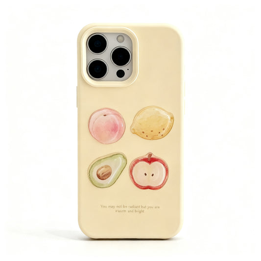 Colorful Fruit Apple Design Soft Phone Case for iPhone