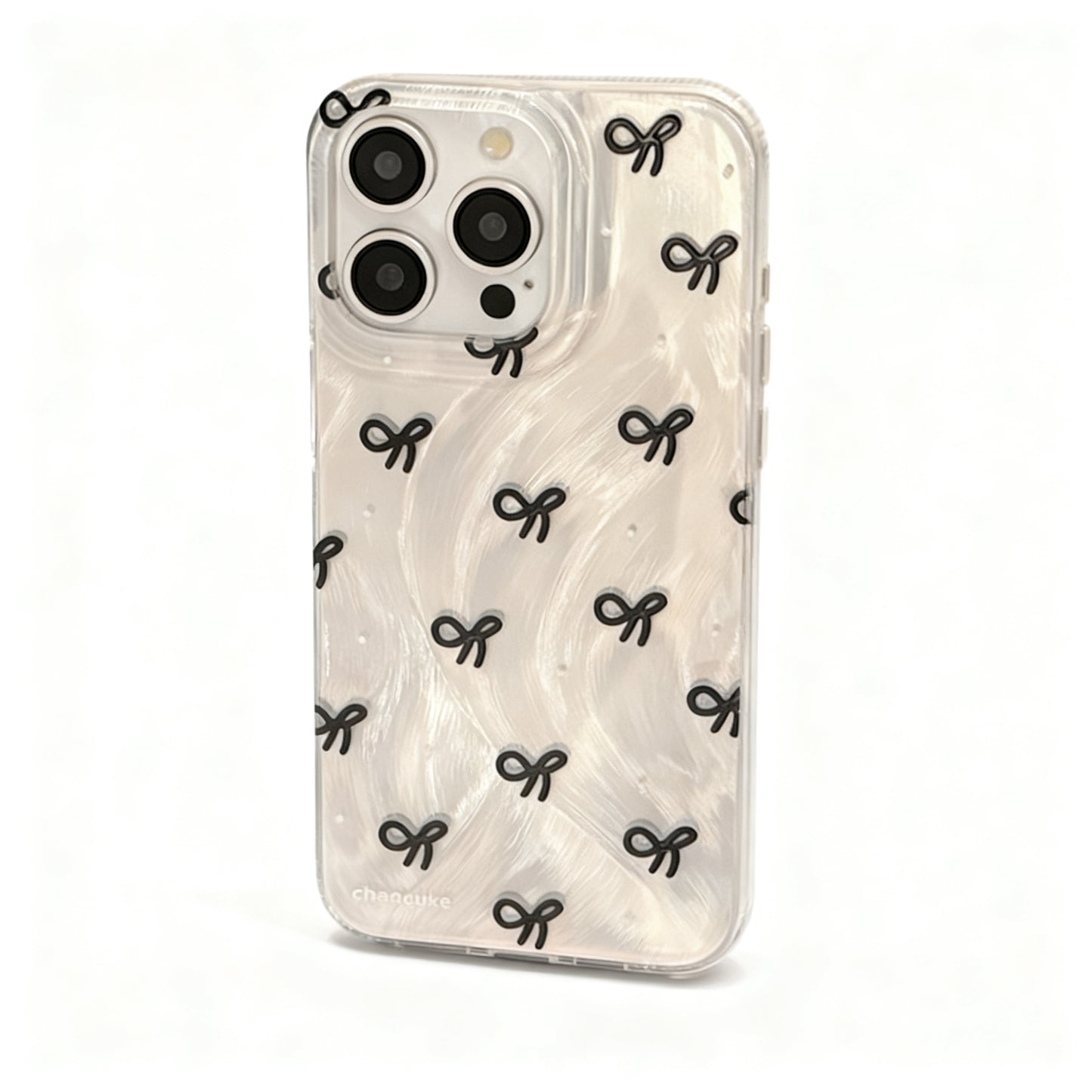 Black Dot Pattern Shockproof Phone Case for iPhone