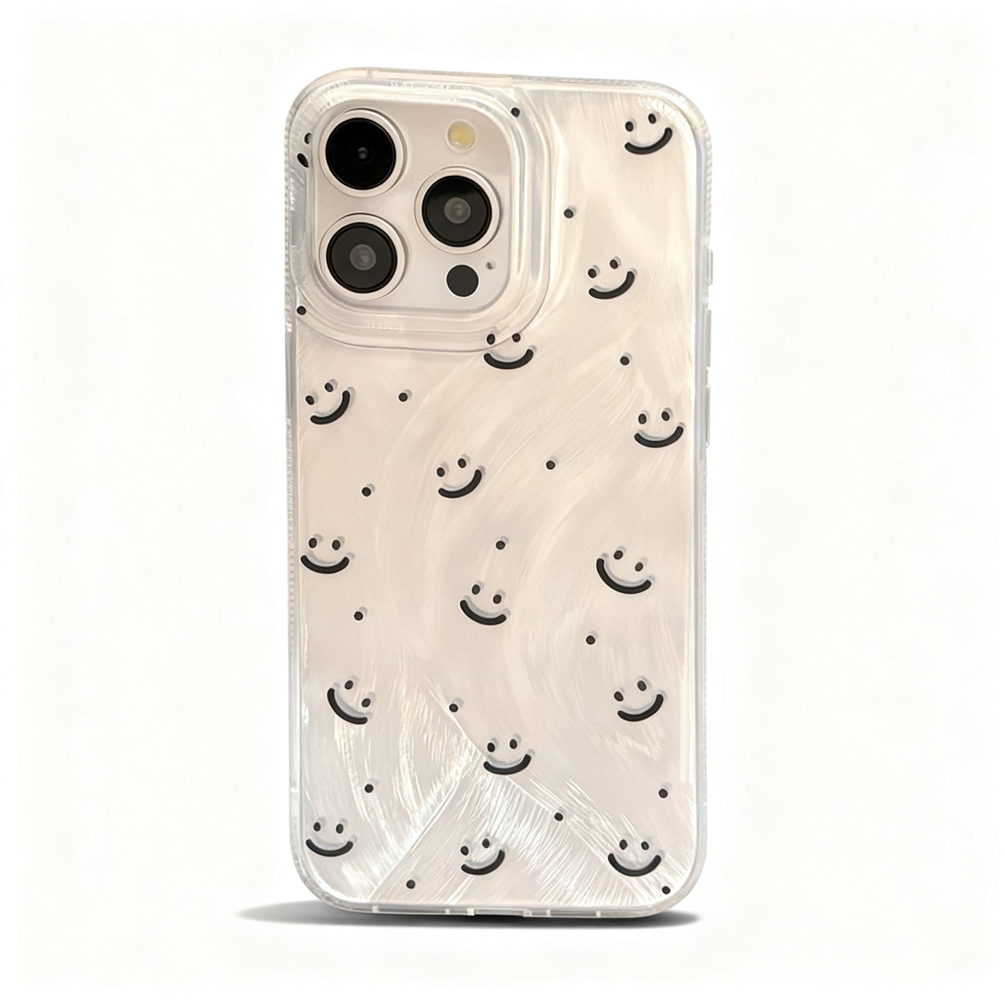 Black Dot Pattern Shockproof Phone Case for iPhone
