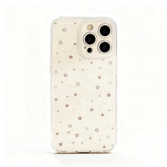 Colorful Glitter Star Soft Phone Case for iPhone
