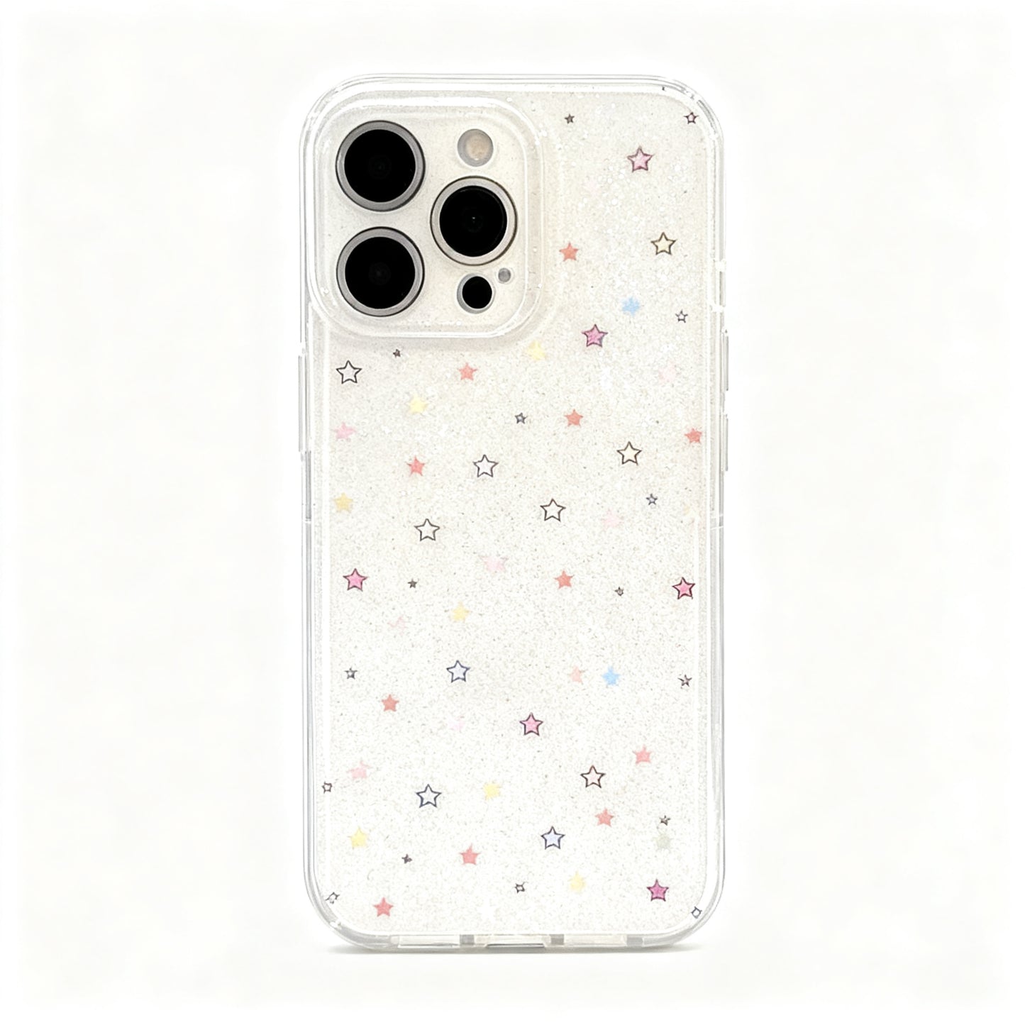 Colorful Glitter Star Soft Phone Case for iPhone