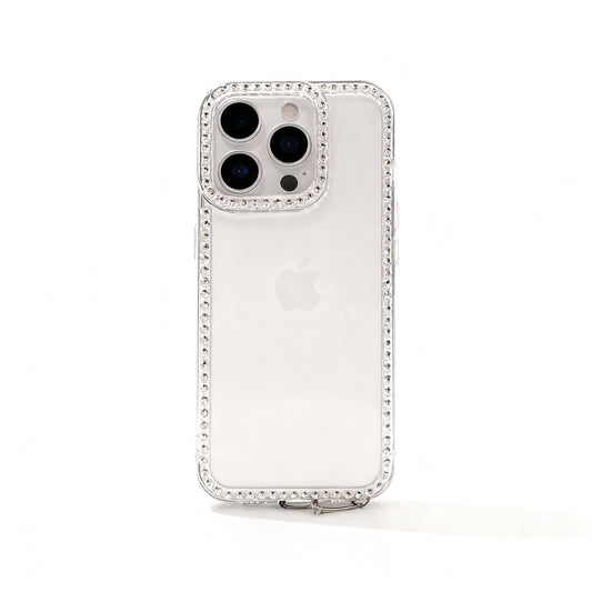 Pink Glitter Floral Soft Phone Case for iPhone