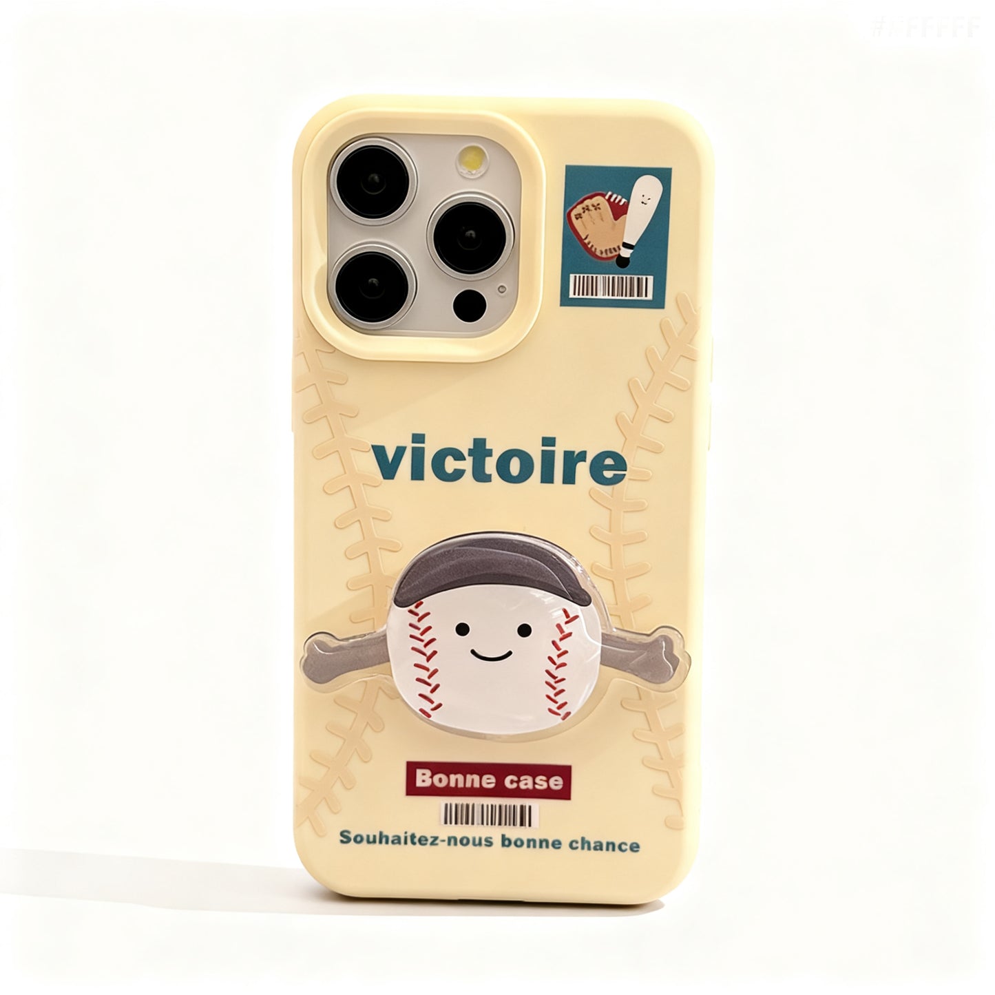 Cute Baseball Stand Phone Case for iPhone