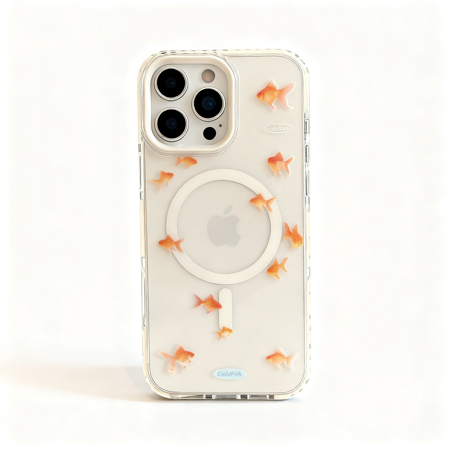 Clear Cat Design Magnetic Stand Phone Case for iPhone