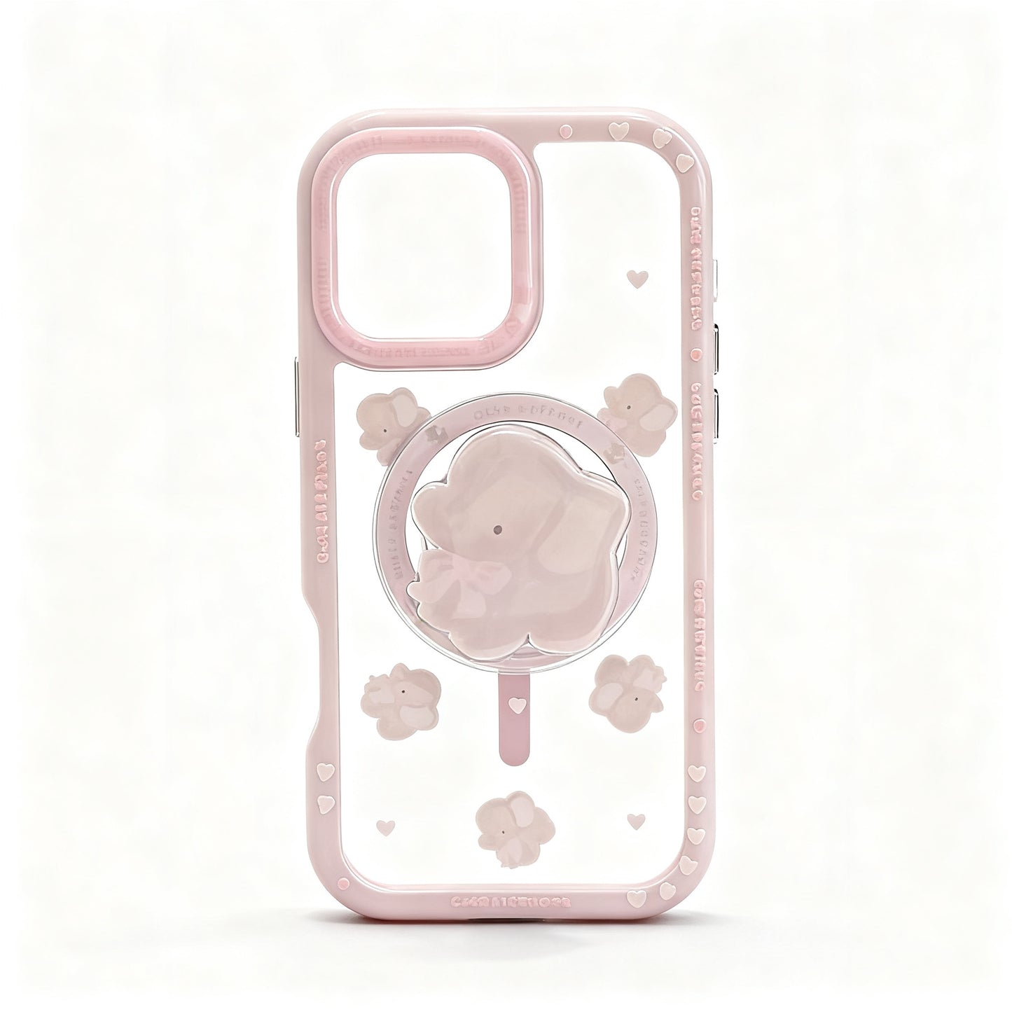Cute Blue Elephant Magnetic Stand Phone Case for iPhone