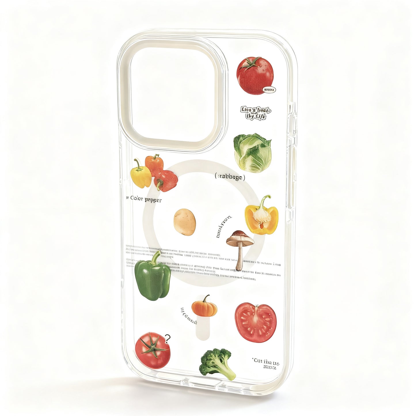Cute Tomato Vegetable Magnetic Stand Phone Case for iPhone