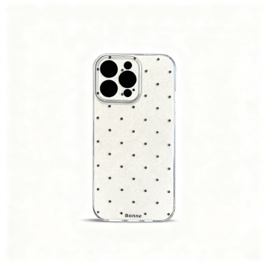 Vintage Polka Dot Glitter Phone Case for iPhone