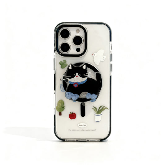 Cute Cat Design Magnetic Phone Case for iPhone