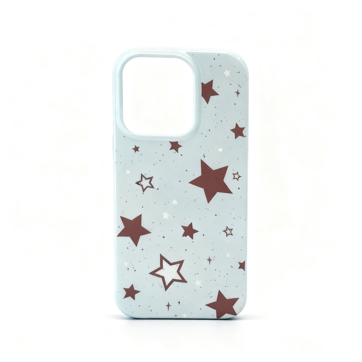 Vintage Brown Star Soft Shockproof Phone Case for iPhone