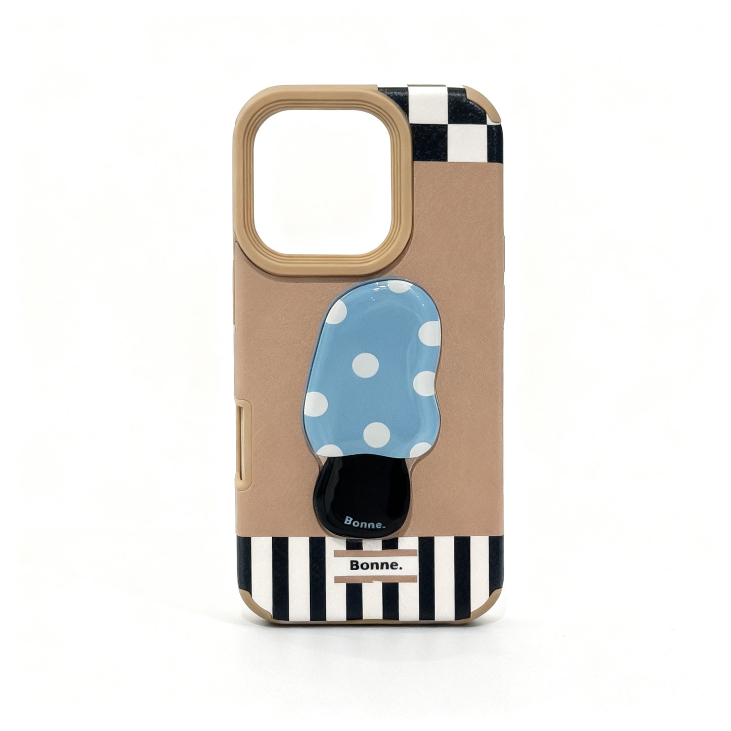 Stylish Brown Leather Texture Shockproof Phone Case for iPhone