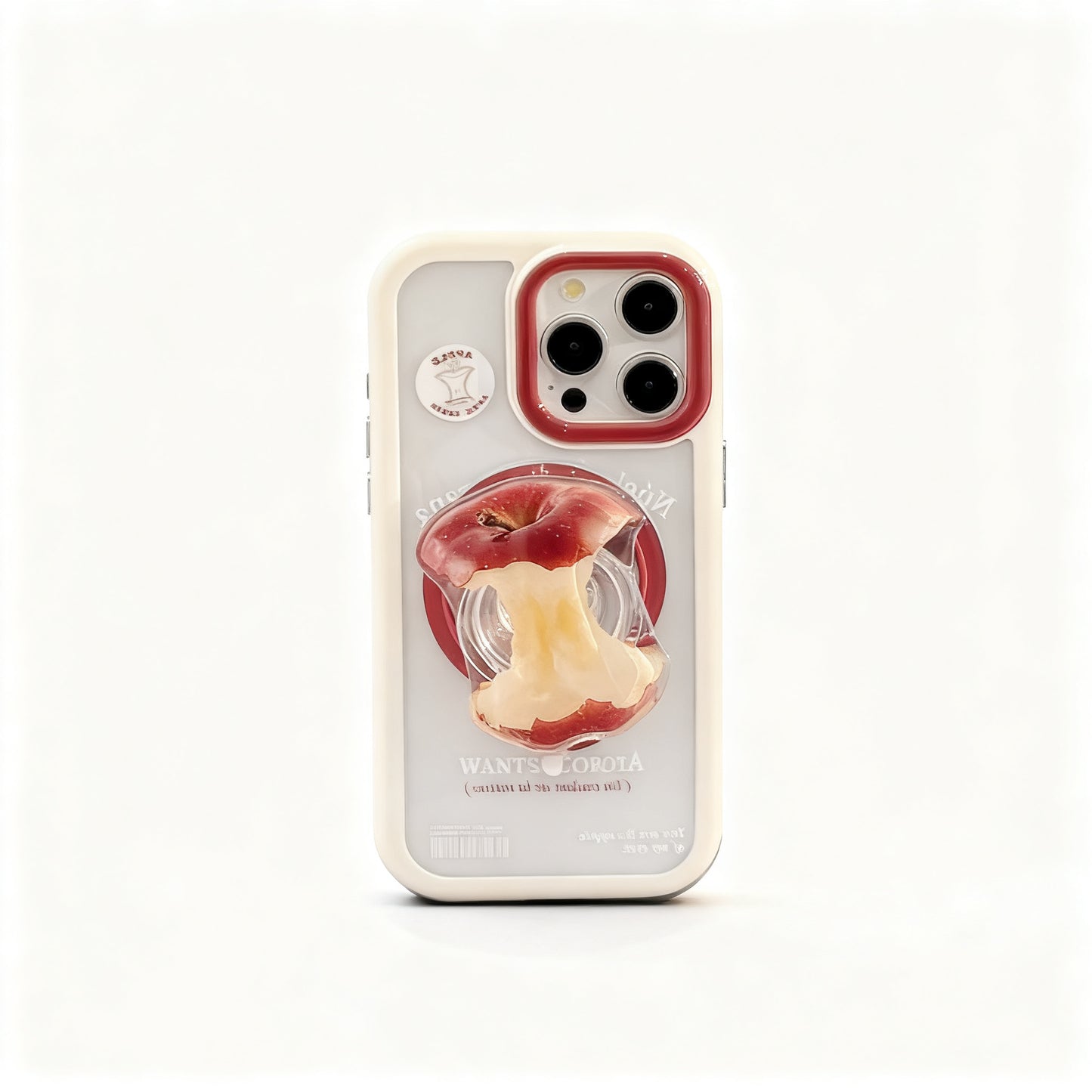 Red Apple Magnetic Stand Phone Case for iPhone