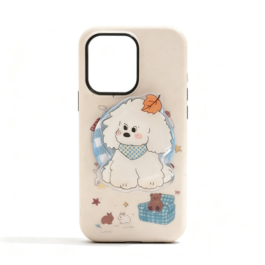 Cute Dog Pattern Magnetic Phone Case for iPhone