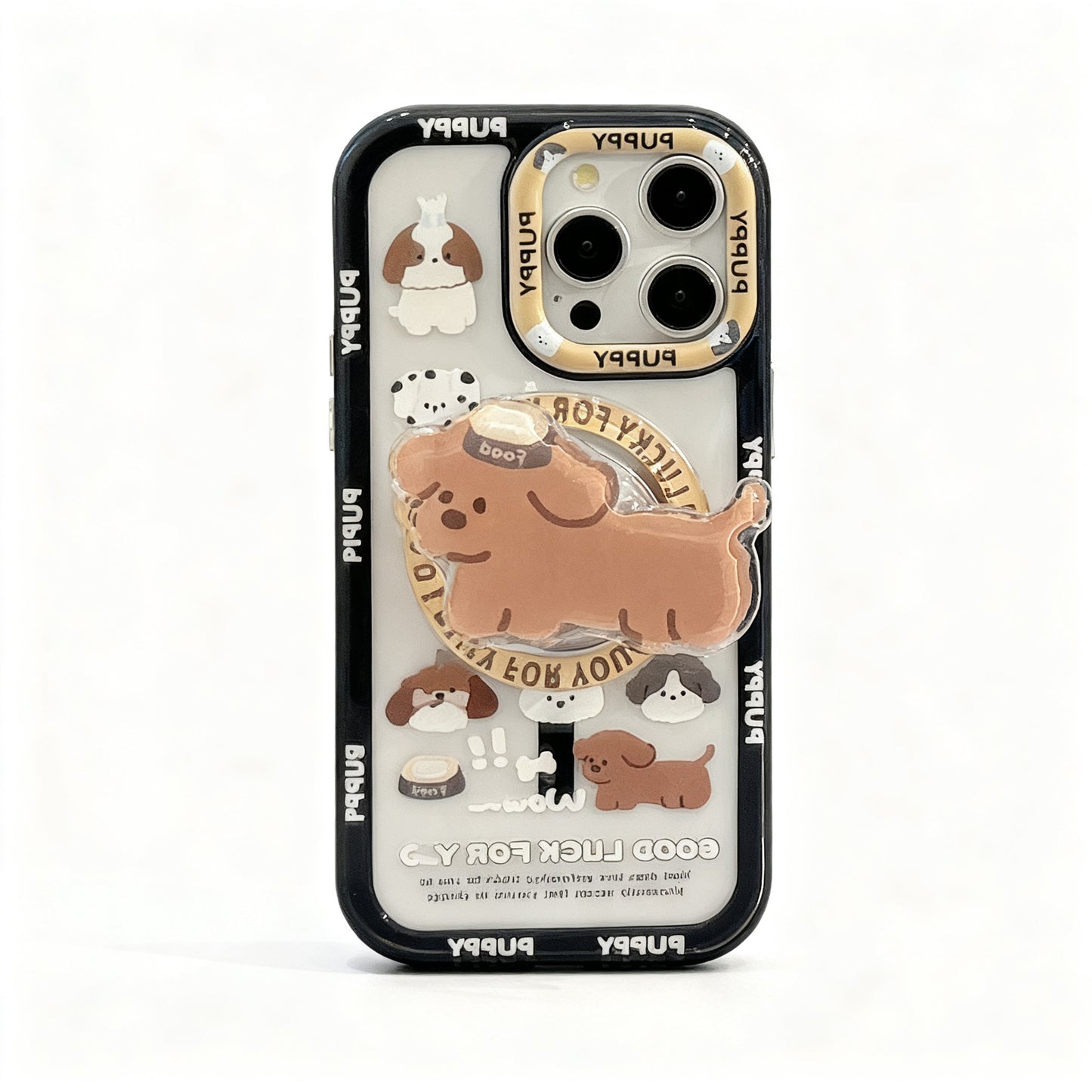 Cute Dog Doodle Magnetic Phone Case for iPhone