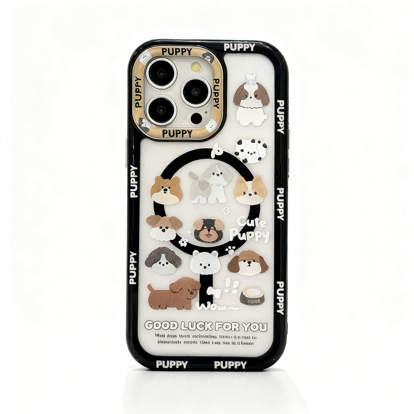 Cute Dog Doodle Magnetic Phone Case for iPhone