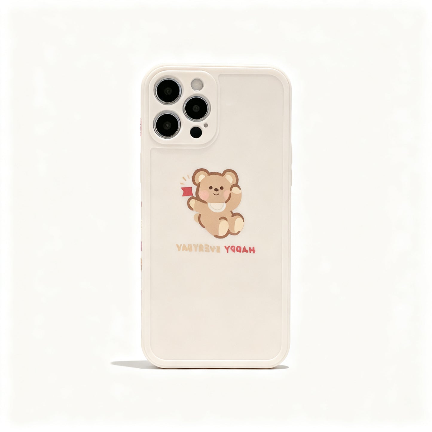 Cute Bear Design Soft Silicone Phone Case for iPhone