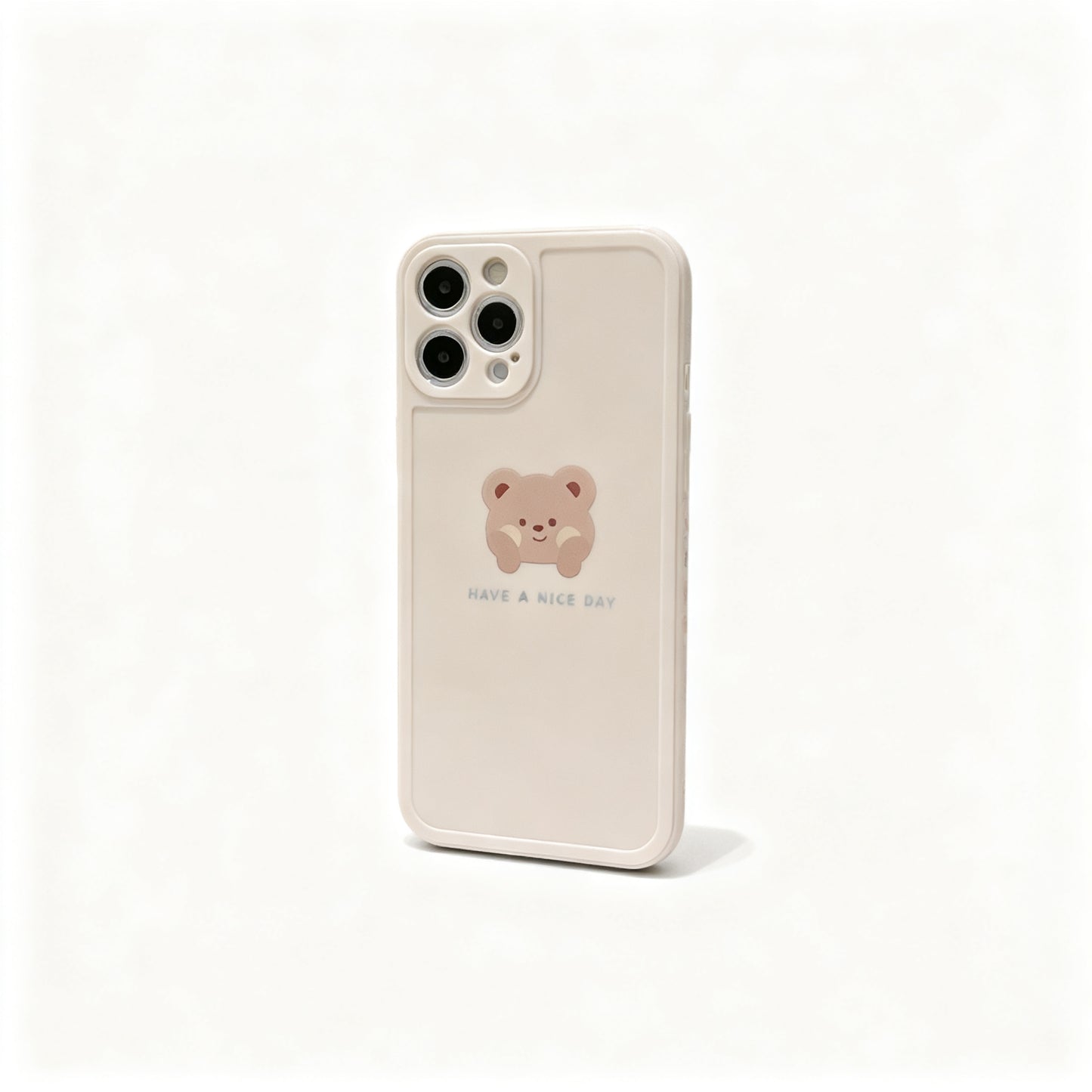 Cute Bear Design Soft Silicone Phone Case for iPhone