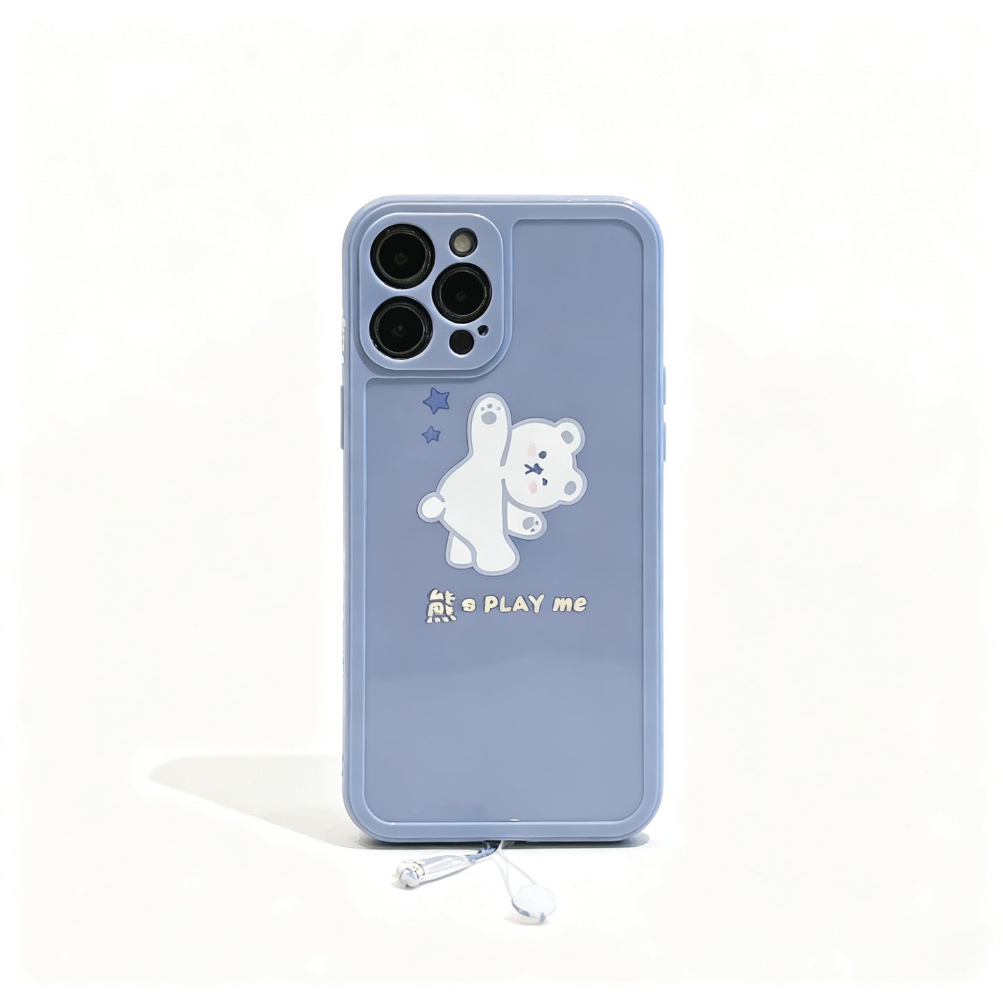 Cute Bear Design Soft Silicone Phone Case for iPhone