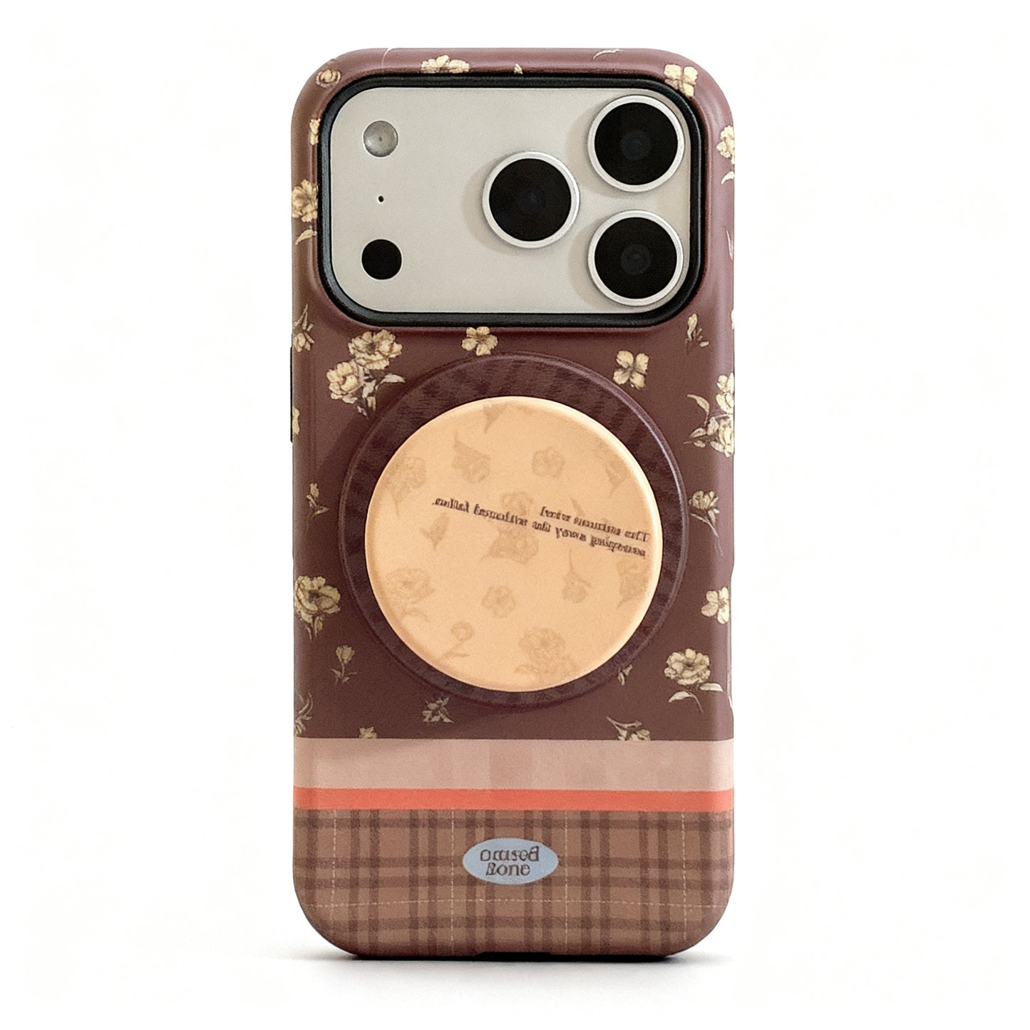 Vintage Floral Magnetic Stand Phone Case for iPhone