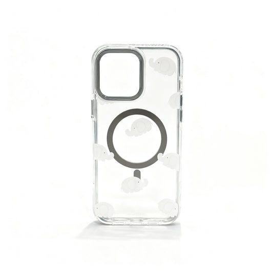 Cute Elephant Magnetic Stand Phone Case for iPhone