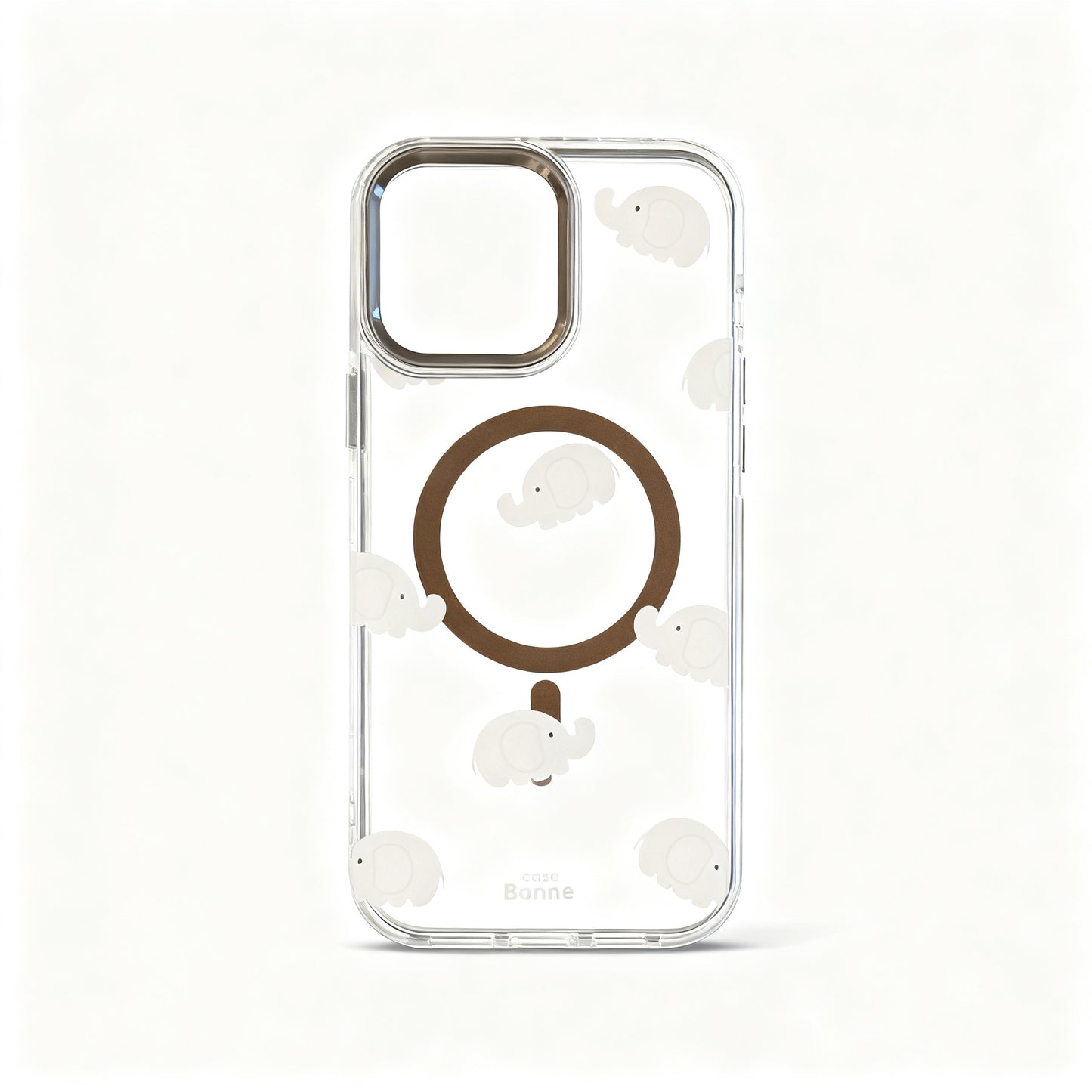 Cute Elephant Magnetic Stand Phone Case for iPhone