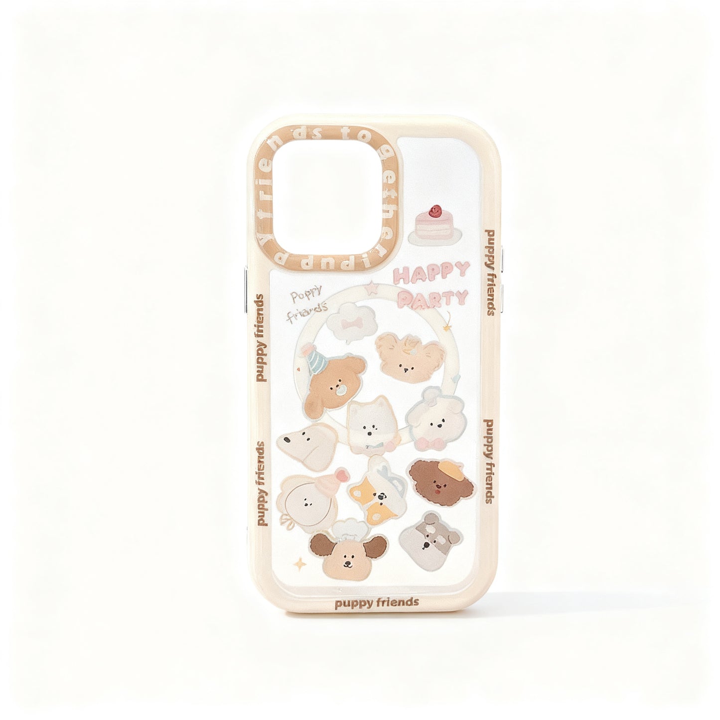 Cute Dog Head Stand Phone Case for iPhone
