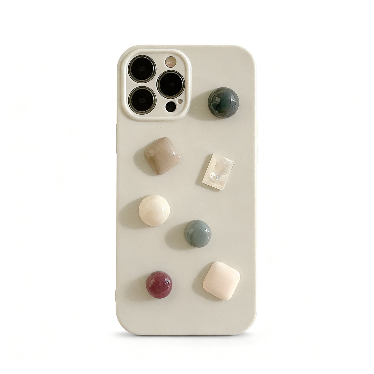 Gentle Green Gem Soft Silicone Phone Case for iPhone