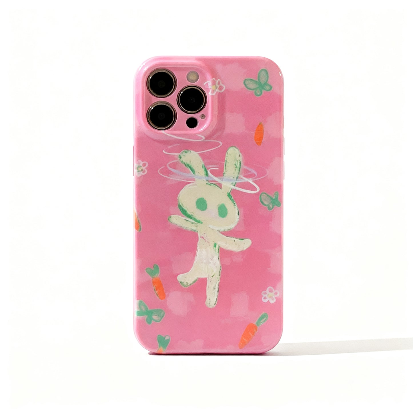 Cute Rabbit Vintage Design Soft Phone Case for iPhone