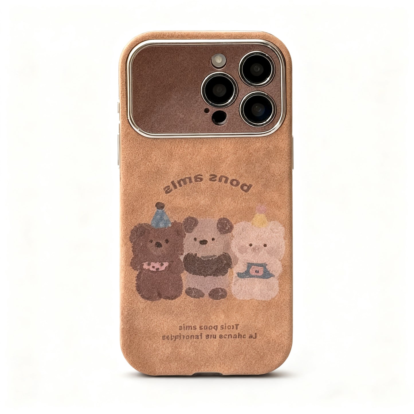 Cute Cartoon Animal Fuzzy Phone Case for iPhone