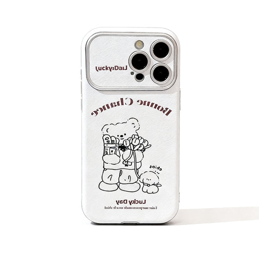 Cute Korean Style Bear Phone Case for iPhone